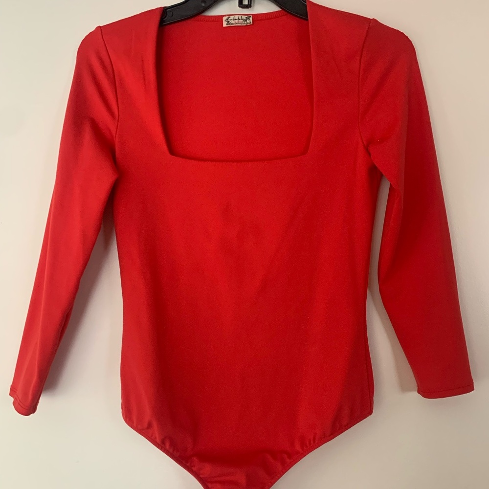 Free People square neck bodysuit